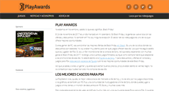 Desktop Screenshot of play-awards.com