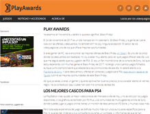Tablet Screenshot of play-awards.com